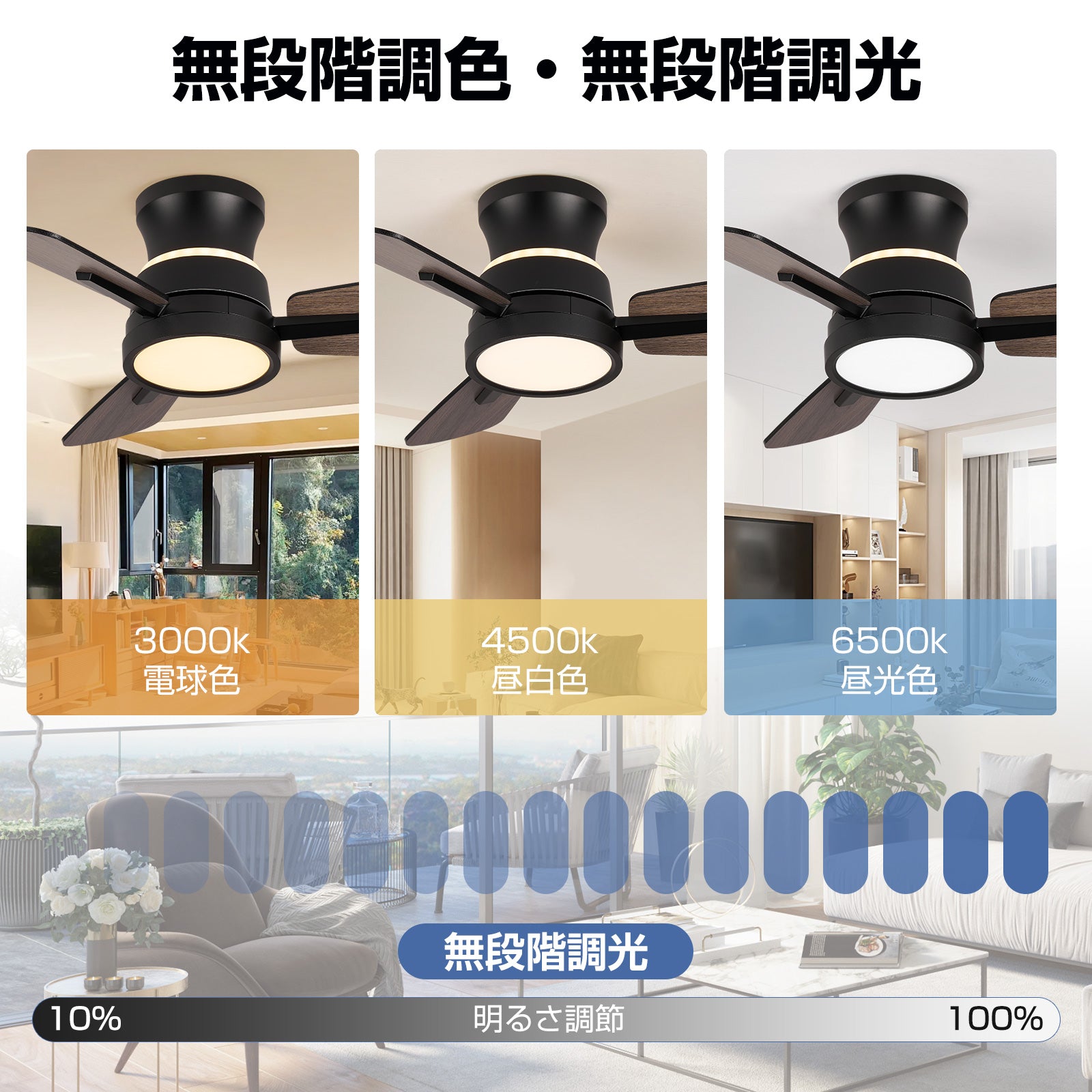 Indirect lighting fan light