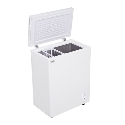 XiGLOW 冷凍庫 N512P360685W | 90L・上開き・チェストフリーザー・バスケット付き・温度調節・省エネ・静音・スリム（ホワイト）